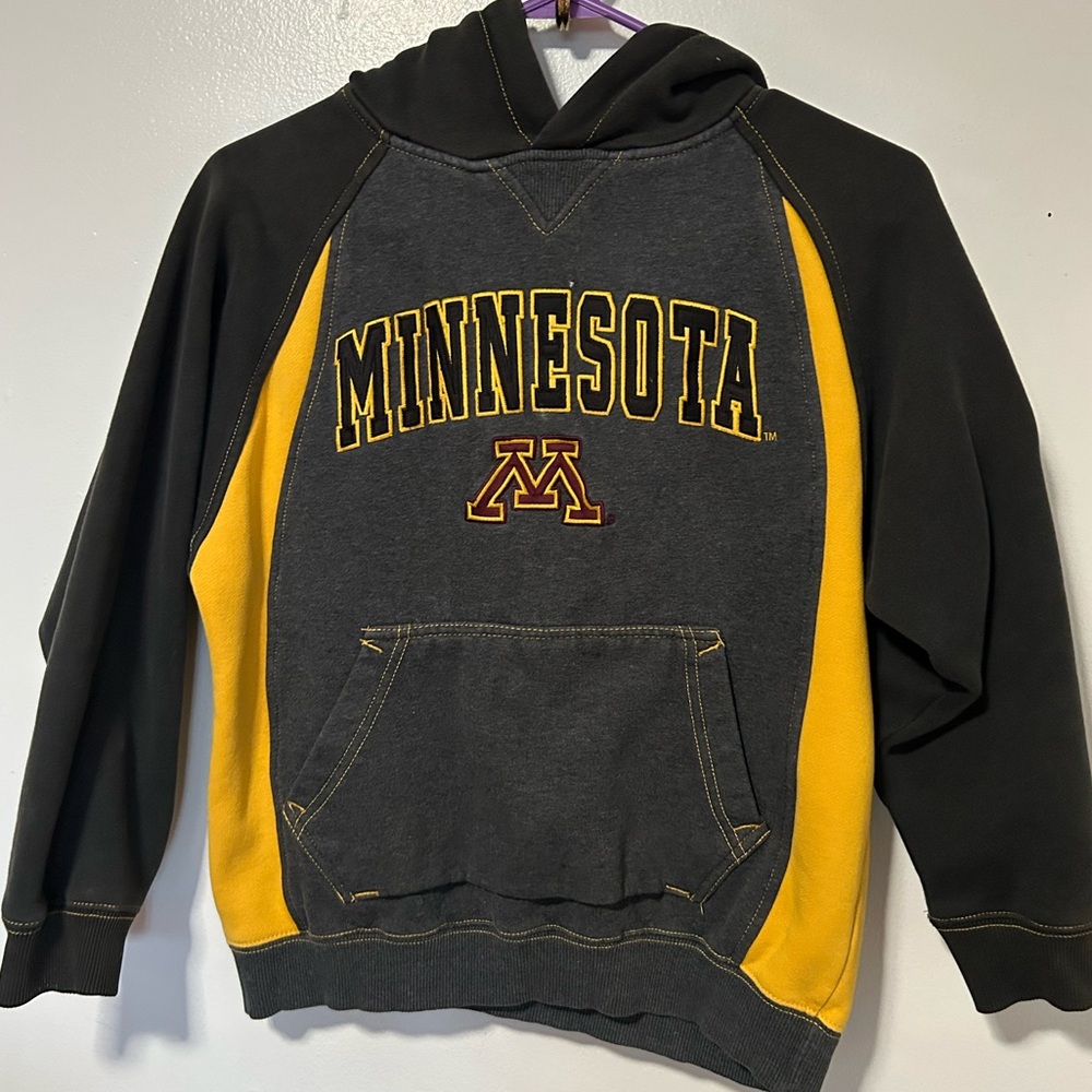 Minnesota Gopher’s  Grey Yellow Sweatshirt Hoodie